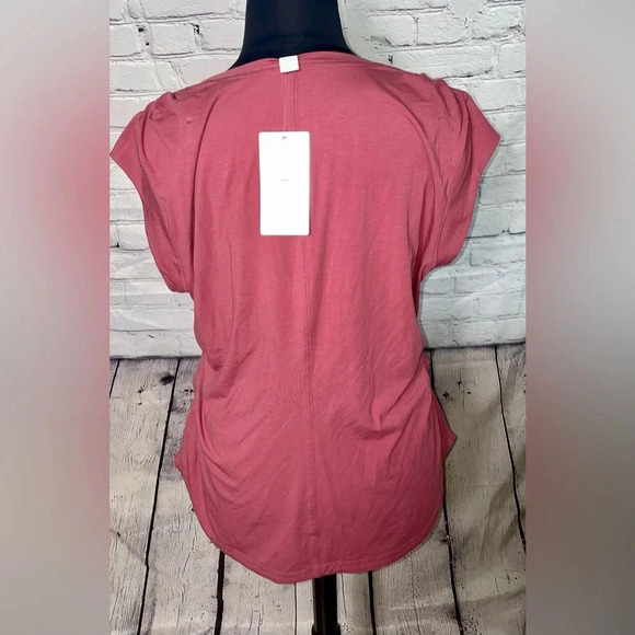 Athleta Outbound V-Neck Rose T-Shirt 1X NWT - Picture 6 of 11